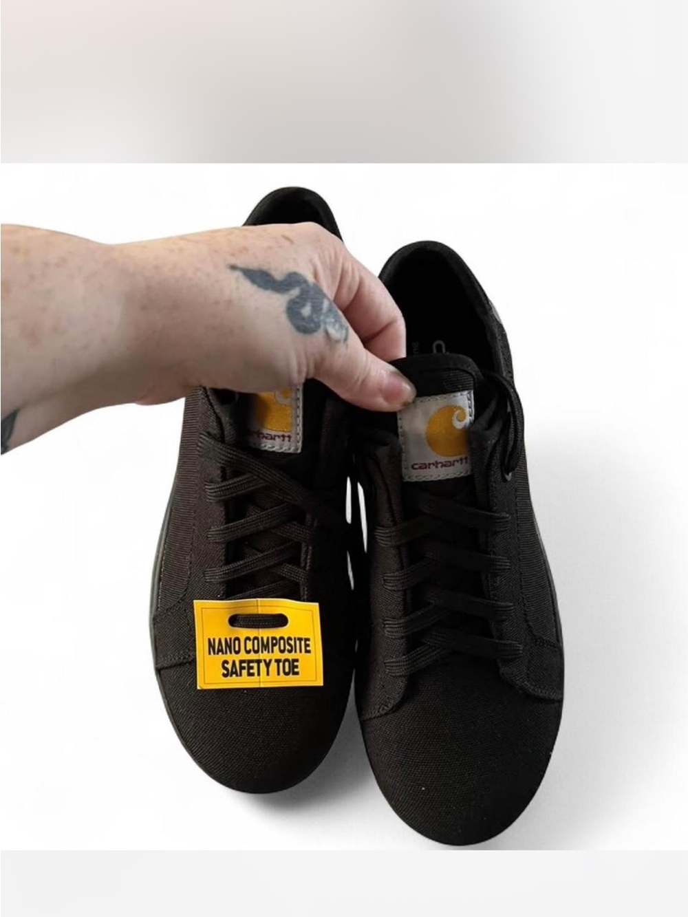 Carhartt Men's Black Canvas Nano Composite Safety Toe Sneakers